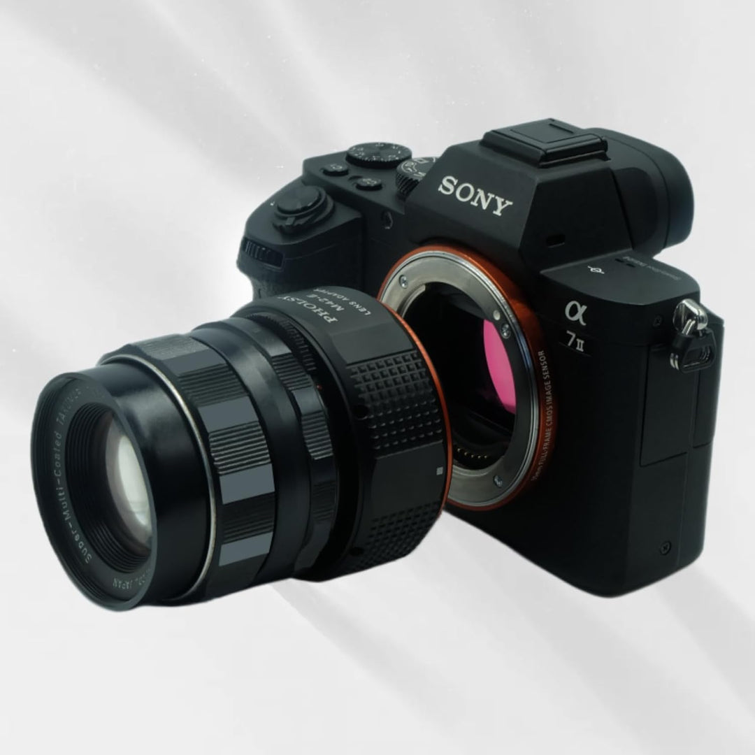 PHOLSY Objektivadapter für M42 42mm Schraubmontage-Objektiv auf Sony E Kameragehäuse für Sony a7 a60