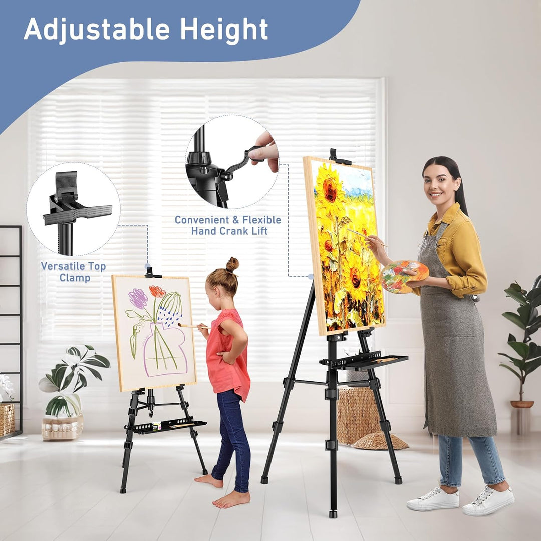 Staffelei Ständer 50-160cm verstellbar, staffeleien gross, Professionelle Kunststaffelei für erwachs