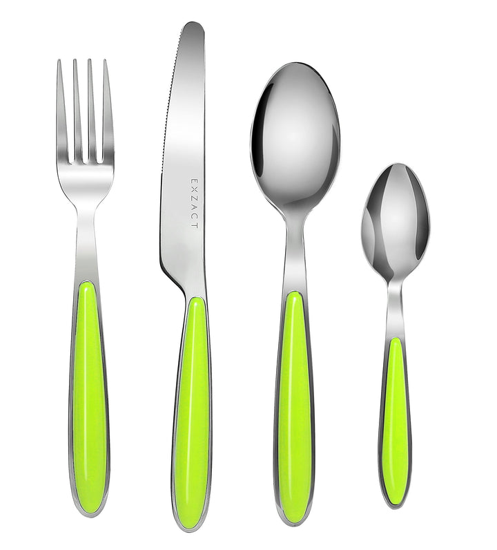 Exzact Rostfrei Stahl Besteck Set EX07 Grüne 16st, Grüne 16st