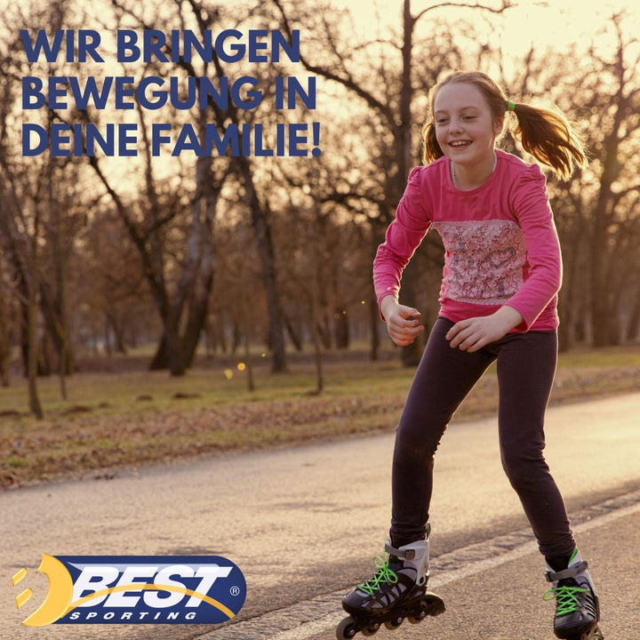 Best Sporting Rollschuhe Kinder I Rollschuhe grössenverstellbar I robuste Inliner für Kinder mit Bre