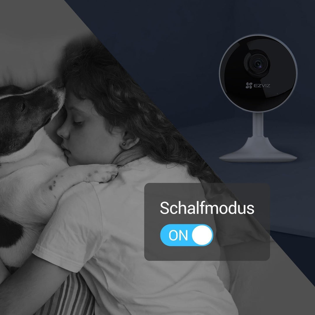 EZVIZ 1080P WLAN IP Kamera, Überwachungskamera Innen mit Zwei-Wege-Audio, Magnetfuss für einfache In