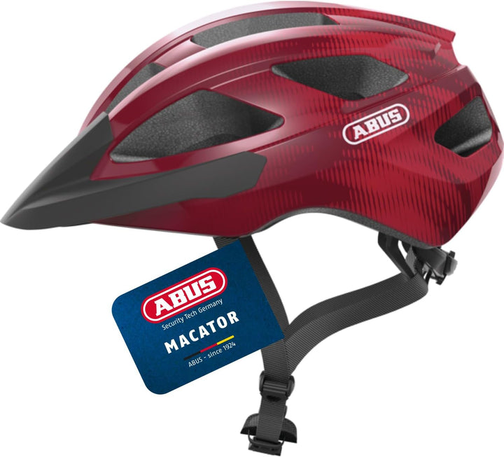 ABUS Rennradhelm Macator - sportiver Fahrradhelm für Einsteiger - auch für Zopfträger/-innen - für D