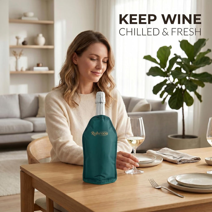 Weinkühler-Hülle, Weinflaschen-Gel-Kühlerhülle, Gefrierschrank, langlebig, hält Wein kühl und kühlt
