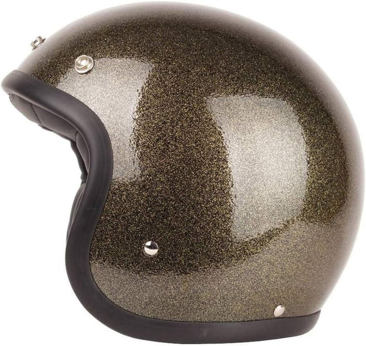 DMD Motorcycle Helmet, Glitter Bronze, Grösse L 58