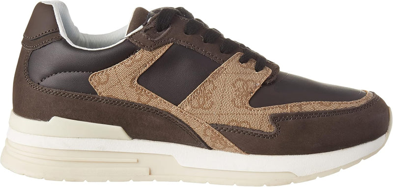 GUESS Herren Enna Sneaker 42 EU Beige Brown, 42 EU Beige Brown