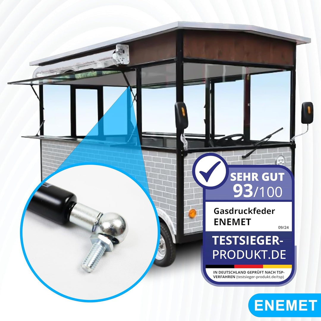 Universal Gasdruckfeder für Türen, Autos & Schränke | Dämpfer gegen Knallende Türen, Stabiler Stossd