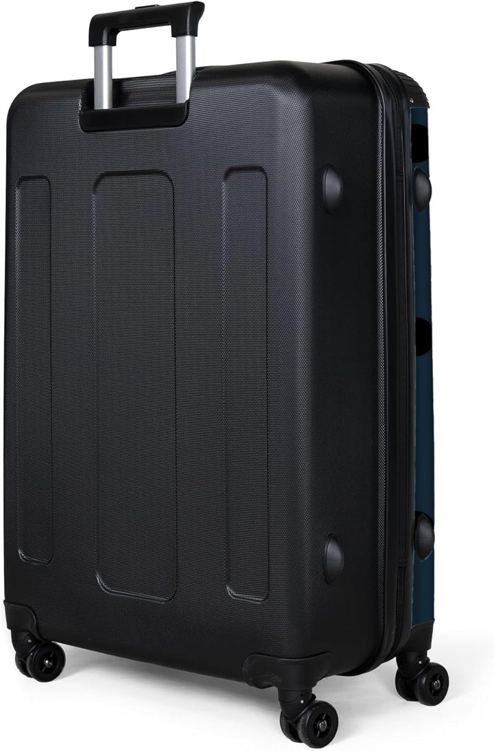 NoBoringSuitcases.com® Koffer XL Gross 77x51.5x28 cm Reisekoffer mit 4 Rollen Leicht Trolley Hartsch