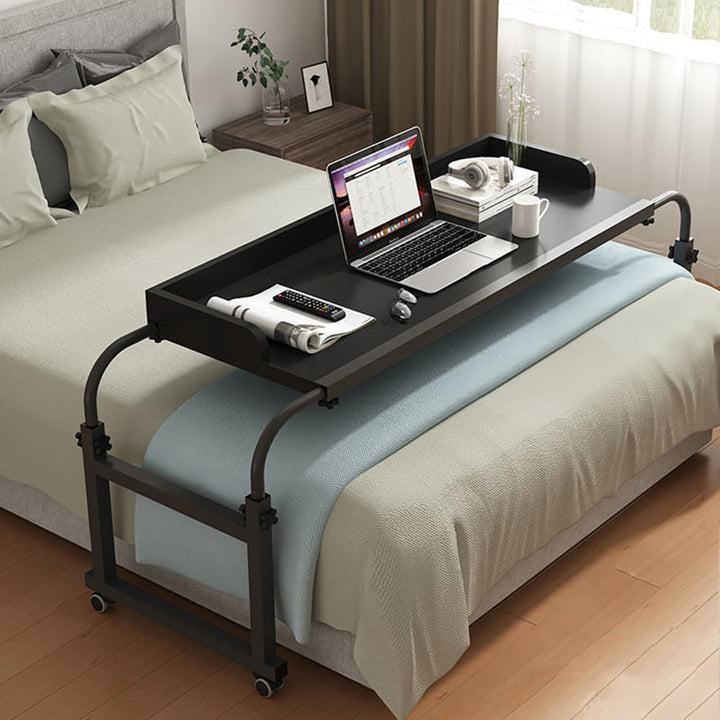 Über-Betttisch auf 4 Rollen, Höhenverstellbar 65-95CM / Breitenverstellbar 115-210CM Overbed Table M