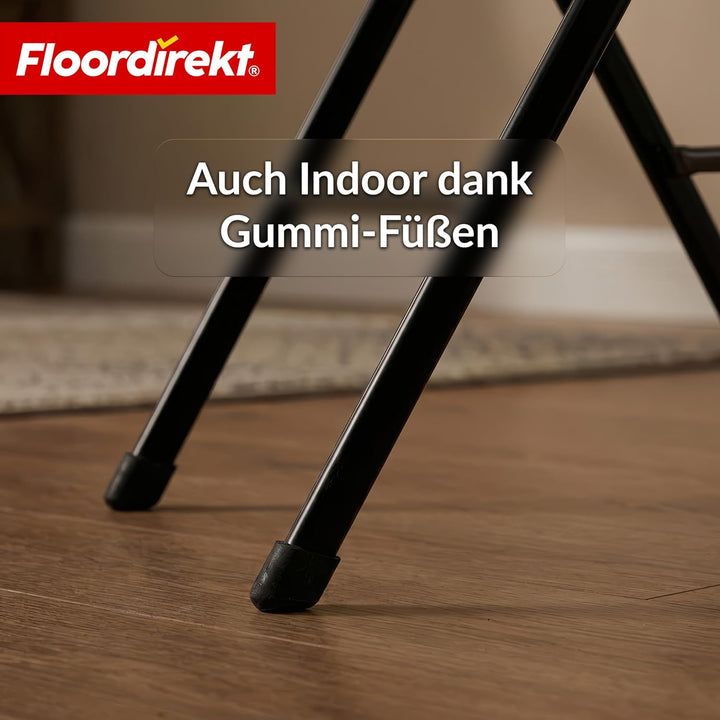 Floordirekt- Gartentisch klappbar Kunststoff 180x75cm - Buffettisch mit Tragegriff - Klapptisch für