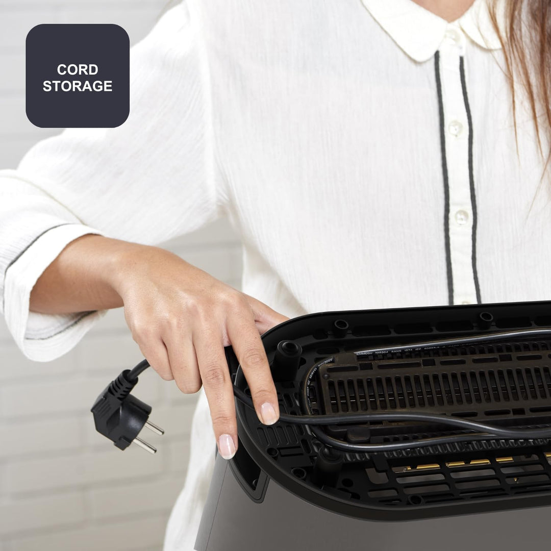 BLACK+DECKER - Extra Breiter Toaster 1500W | Schlitze 260x42 mm | 7 Bräunungsstufen | 6 Glimmer-Heiz