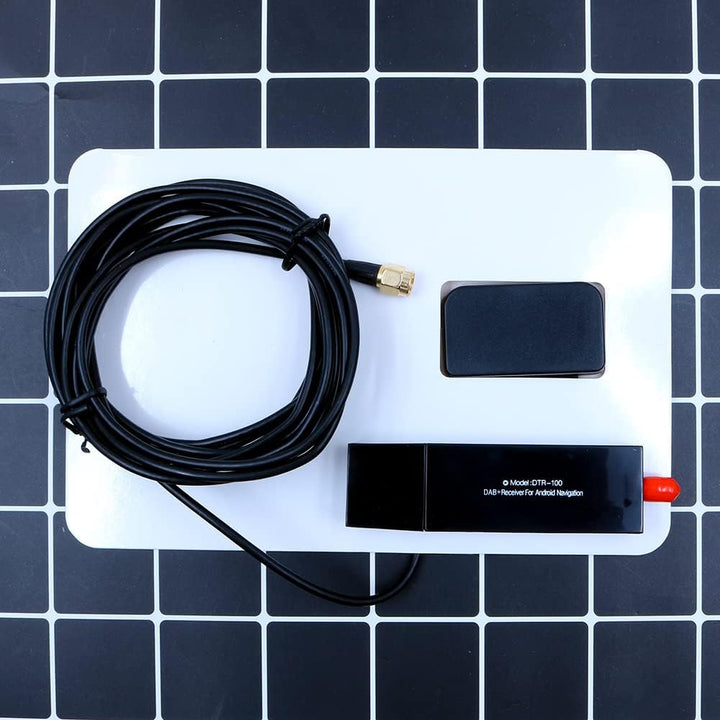 DAB-Radioempfänger im Auto Antenne Digital DAB+ Adapter Tuner Box Audio USB Amplified Loop Antenne D