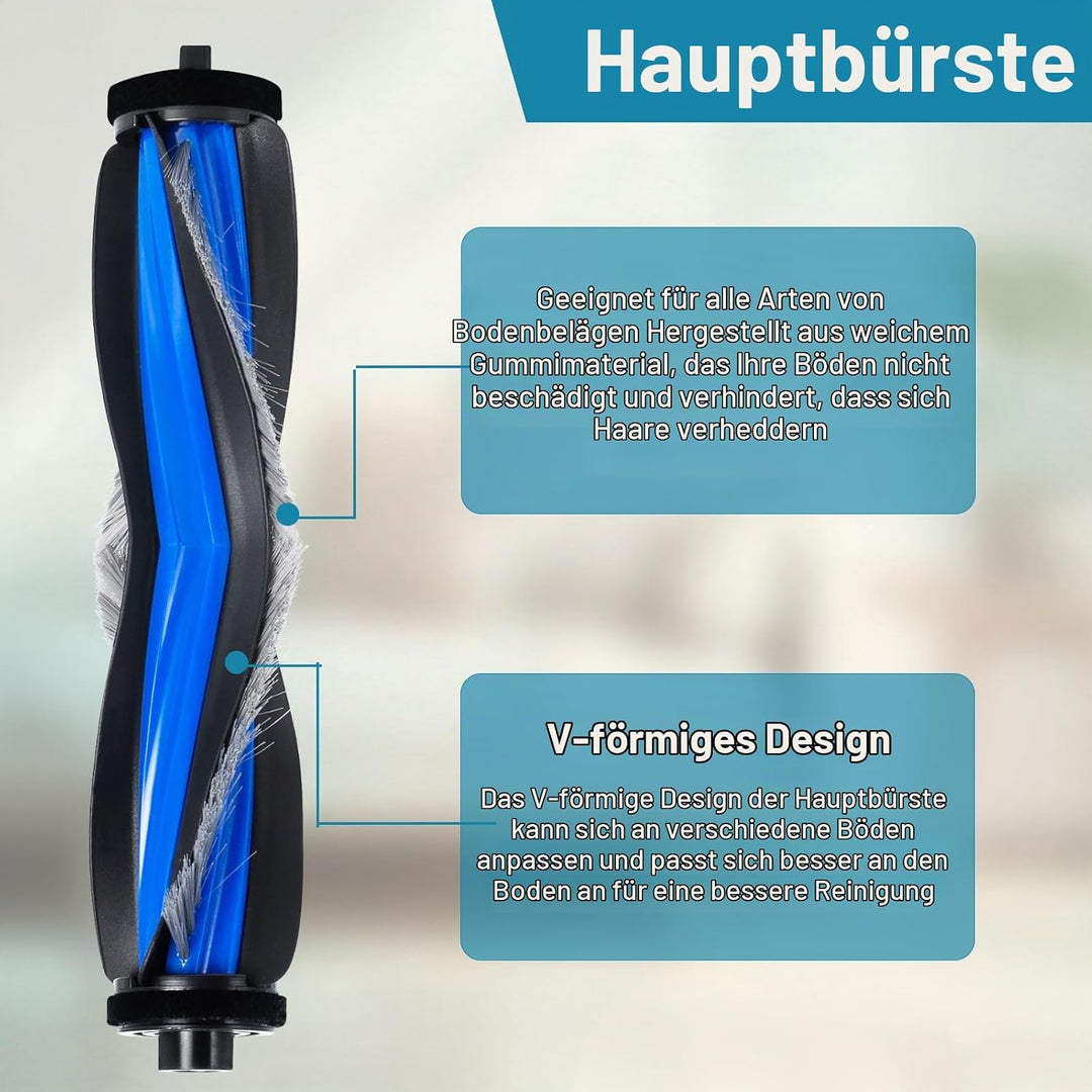 Heykewi Zubehörset für ECOVACS DEEBOT T30C Omni / T30C Omni Gen2 Saugroboter Ersatzteile, 1 Hauptbür