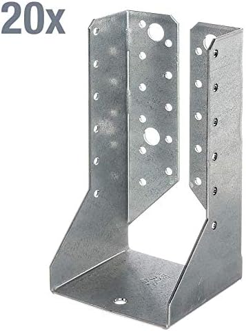 Alberts 837549 Balkenschuh | Typ B, Handwerkerpack | sendzimirverzinkt | 140 x 180 mm | 20er Set Typ