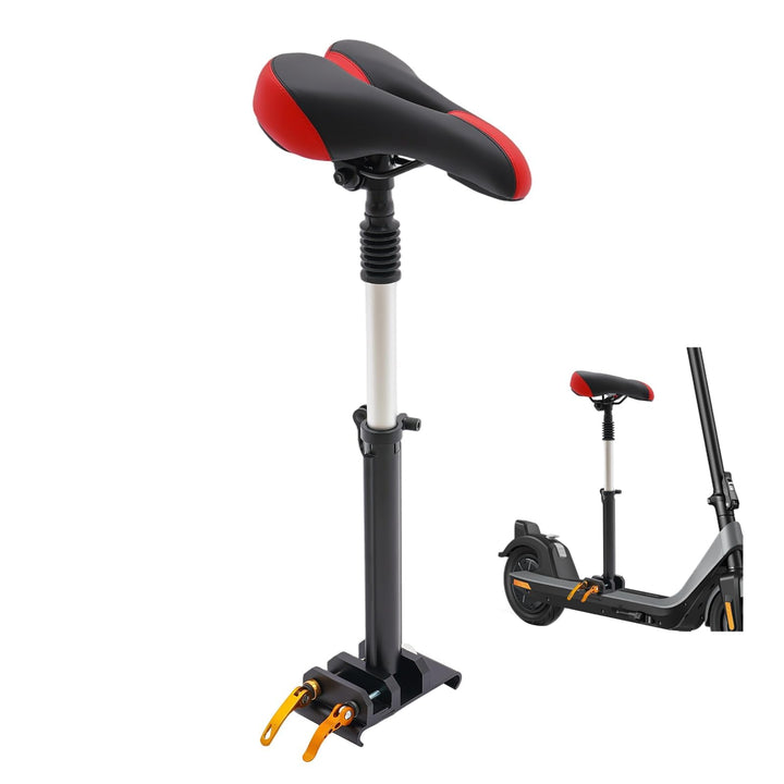 Elektroroller Sitz Höhenverstellbarer 40-60cm, PU Sattel mit Aluminiumstütze, Bequem und Atmungsakti