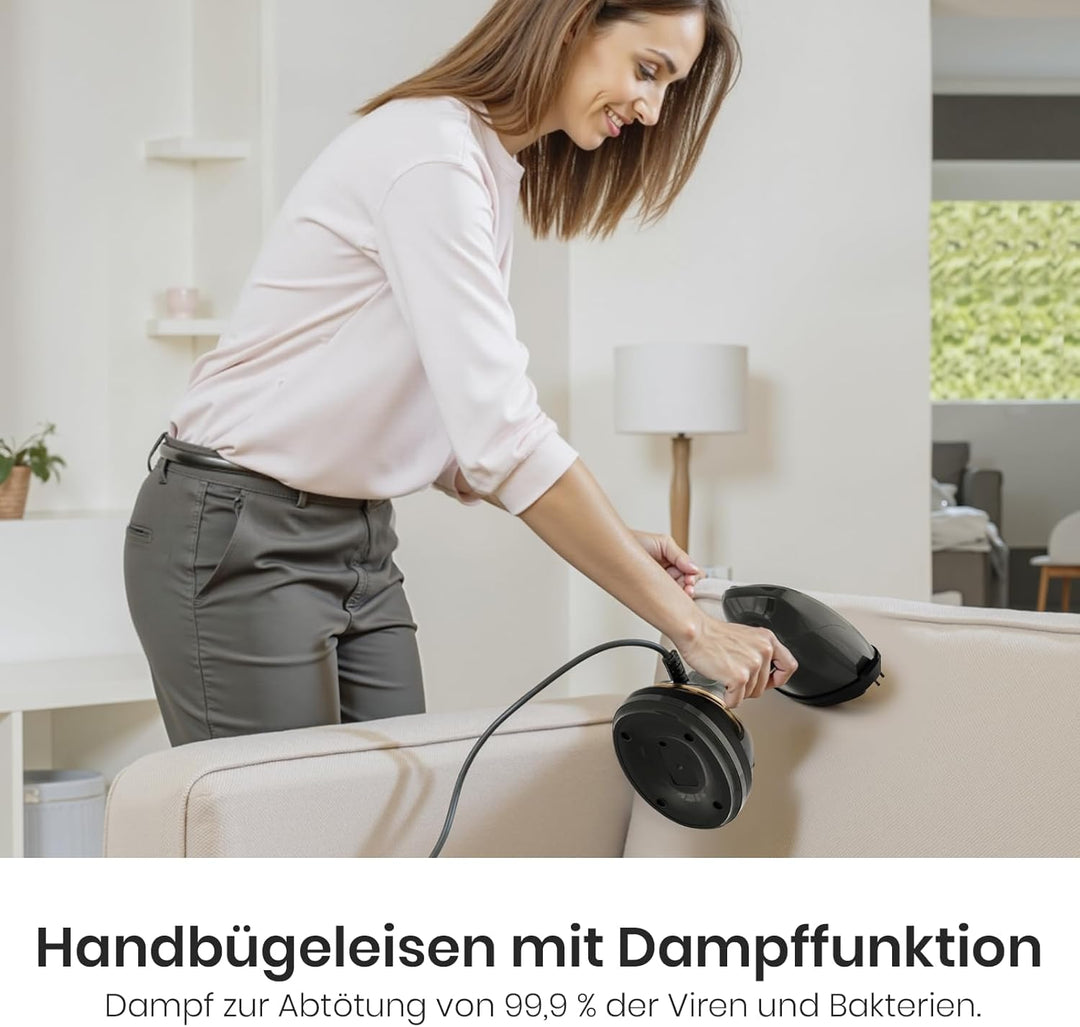 Steamer Dampfglätter 1700W Kompakter Dampfbürste mit 350ML Wassertank für Kleidung Hemden Anzüge Vor