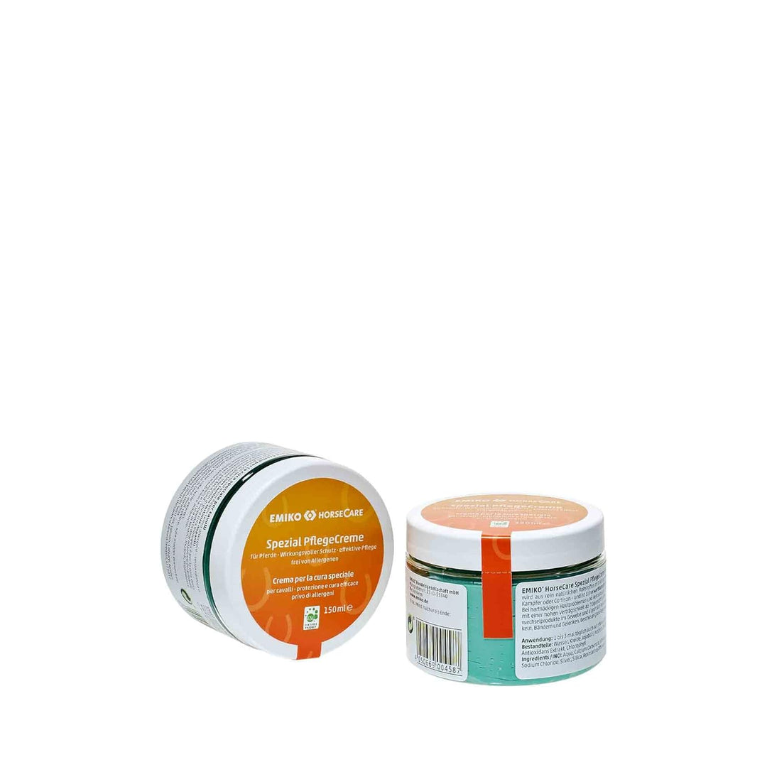 Emiko HorseCare Spezial Pflegecreme 150ml pastöse, gut haftende Creme zur Anwendung bei hartnäckigen