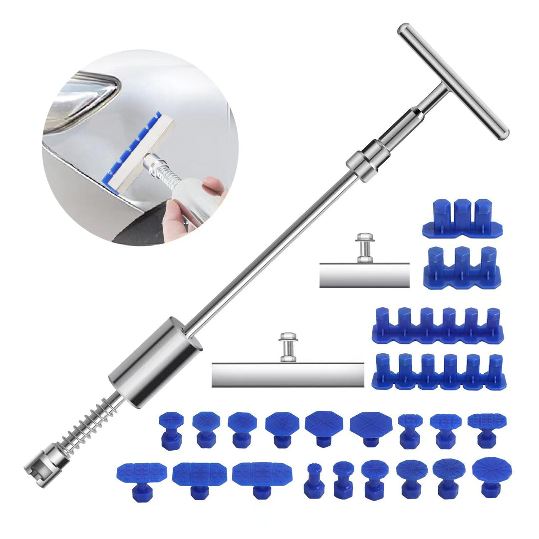 Fybitlilian T Bar Puller Auto Reparatur Ausbeulwerkzeug Lackfreies Dellen Reparaturset Auto Paintles