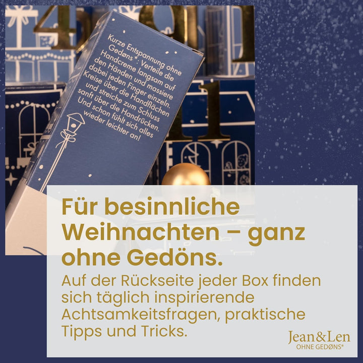 Jean & Len Adventskalender 2025, weihnachtliche 3D DIY-Szenerie, inklusive zwei Rosemary & Ginger De
