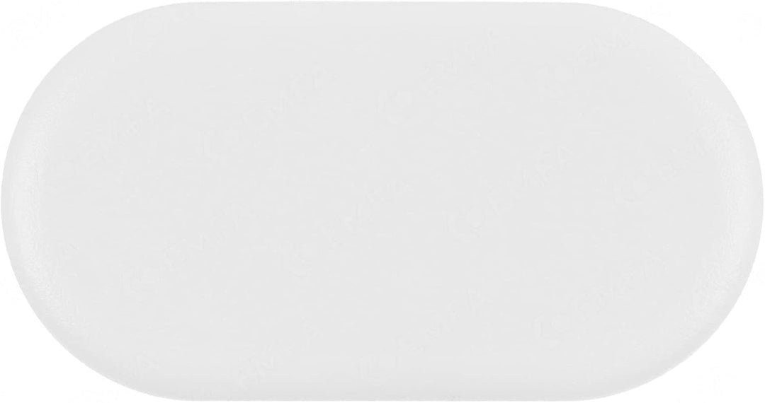 EMFA Lamellenstopfen für Ovalrohre 30x15mm 25 Stück Weiss (RAL 9010) Ovalstopfen 1,5x3,0 cm 15x30 mm