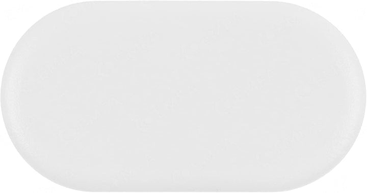 EMFA Lamellenstopfen für Ovalrohre 30x15mm 25 Stück Weiss (RAL 9010) Ovalstopfen 1,5x3,0 cm 15x30 mm
