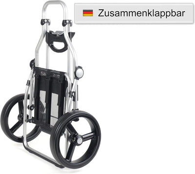 Andersen Shopper Royal mit 3-Speichenrad Alu klappbar mit Rad Ø 25 cm und 49 Liter Tasche Senta schw