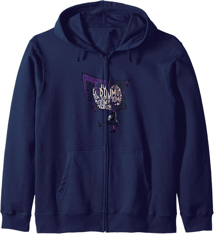 Invader Zim Gaz Doom Text Fill Kapuzenjacke