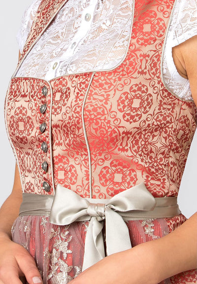 Stockerpoint Damen Dirndl Odina Kleid für besondere Anlässe 30 Rot, 30 Rot