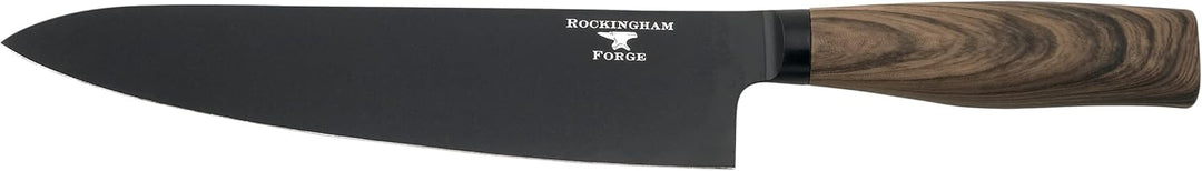 Rockingham Forge Forester 7-Stück Messerset mit Messerblock – Klinge aus Edelstahl mit einer Schwarz