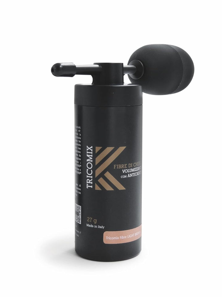 Tricomix Fibre Black 12gr - Volumisierende Keratinfasern Mit Anti-Haarausfall-Effekt Schwarz 12 gram