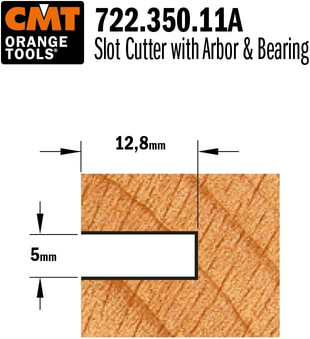 CMT ORANGE TOOLS 722.350.11A - SCHLITZFRÄSER M/ANLAUFLAGER S=6 D=47.6X5