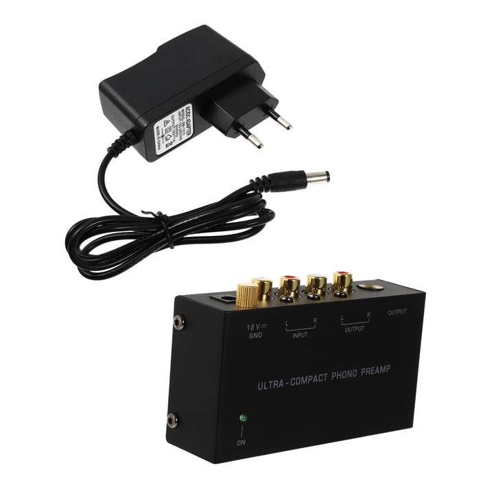 Plattenspieler Vorverstärker Phono Vorverstärker Eu Stecker Dc 12v Schwarz