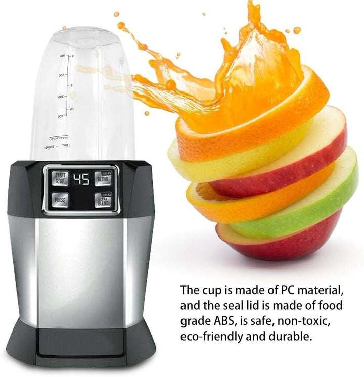 18oz, 24oz, 32oz Ersatzteile, Ersatzbecher + Deckelteilset für 900W 1000W Mixer MEHRWEG VERPACKUNG(3