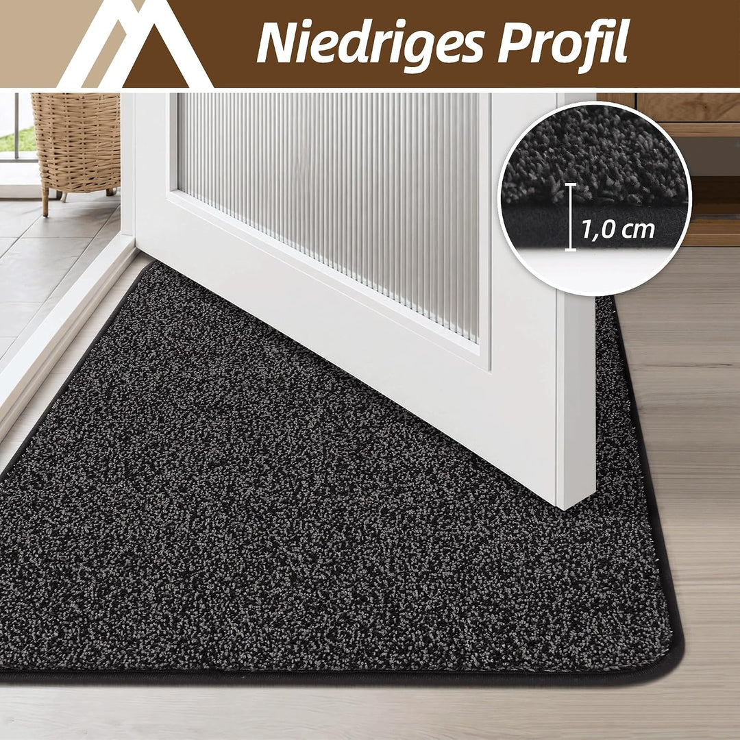 COSY HOMEER Fussmatte Innen 50 x 80 cm, Anthrazit Anthrazit 50 x 80 cm (Rechteckig), Anthrazit 50 x