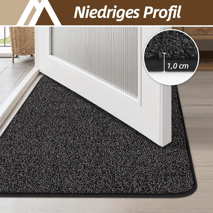 COSY HOMEER Fussmatte Innen 50 x 80 cm, Anthrazit Anthrazit 50 x 80 cm (Rechteckig), Anthrazit 50 x