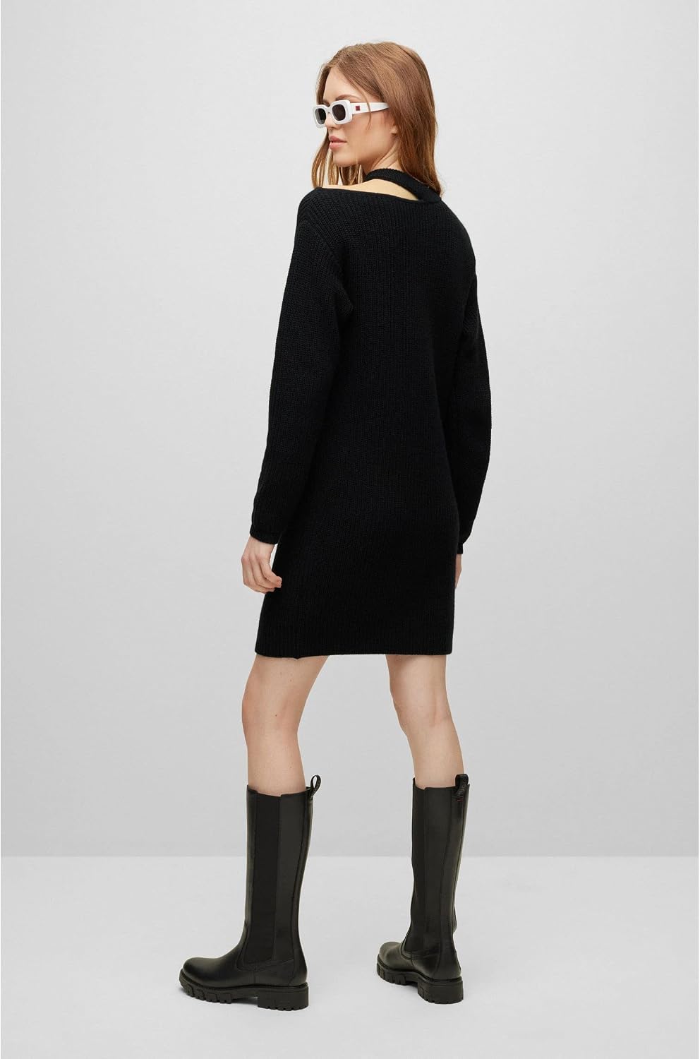 HUGO Damen Sondellia Dress M Black1, M Black1