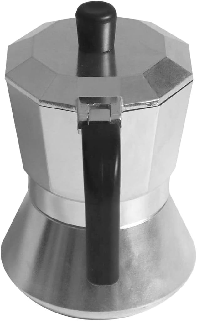PINTINOX Capri Full Induction, Espressokocher für 3 Tassen aus Aluminium, geeignet für alle Herdarte