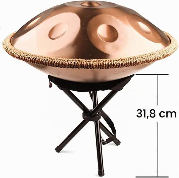 JTYX Handpan Drum 22 Zoll Schlaginstrument Handtrommel aus Stahl mit weicher Handpantasche, 2 Handpa