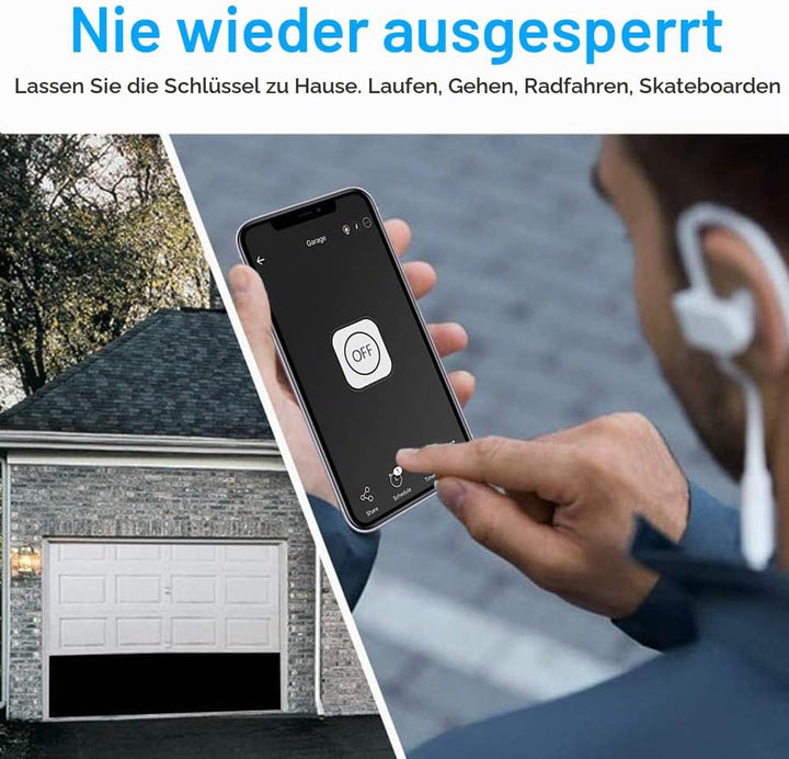 Newgoal WiFi Smart Home Garagentoröffner, Funkschalter Fernbedienung mit App, kompatibel mit Alexa,