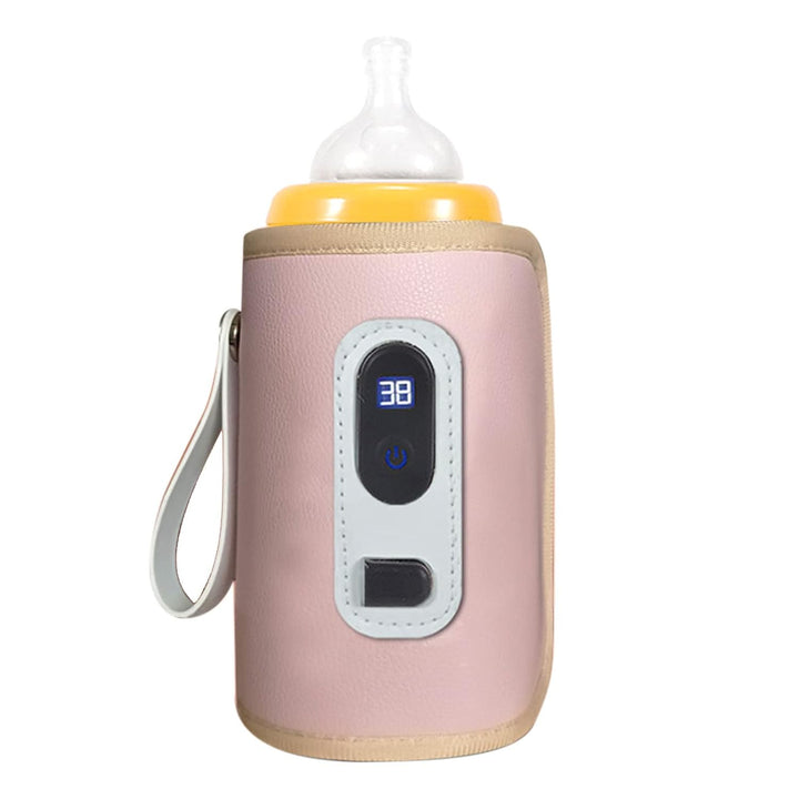 USB-Babyflaschenwärmer, Tragbarer Babynahrungsheizer, LCD-Display, Babymilchflaschenwärmer für Haush