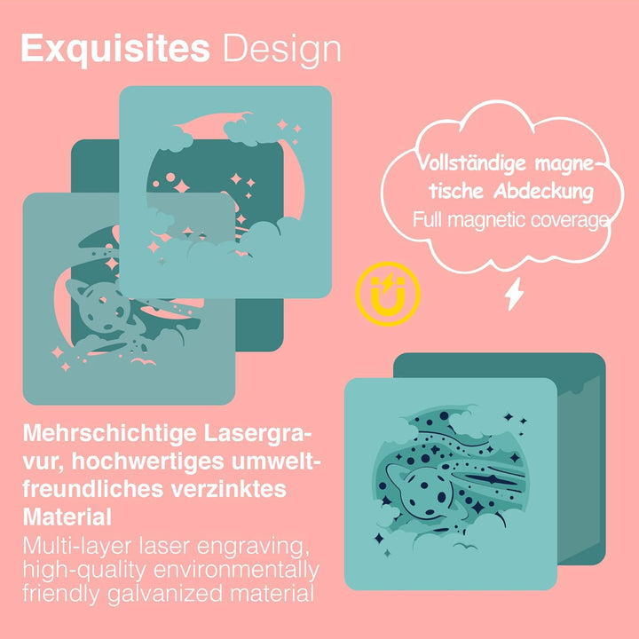 Metall Tonie Regal vollständig magnetisches Toniebox Regal Tonie aufbewahrung für bis zu 25-40 Figur