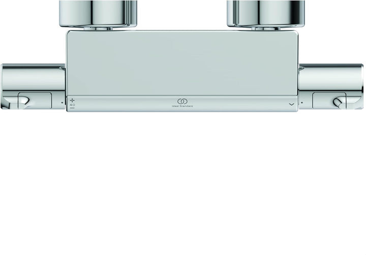 Ideal Standard A7695AA Ceratherm T50 Brausethermostat Aufputz, mit Wrap-Over-Ablage, Chrom