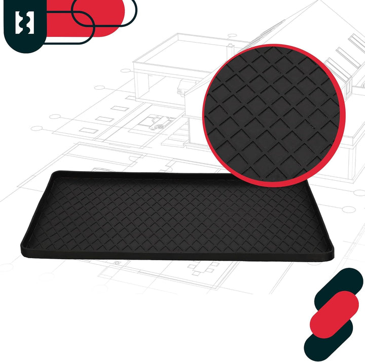 KOTARBAU® 2er Set Schuhabtropfschale - 40 x 80 cm - Abtropfmatte für Schuhe - Schuhablage für Herbst