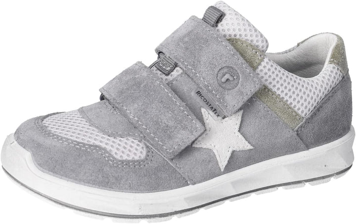 RICOSTA Jungen Low-Top Sneaker LOUI,Kinder Halbschuhe,WMS:Mittel, TEX 28 EU Grau 450, 28 EU Grau 450