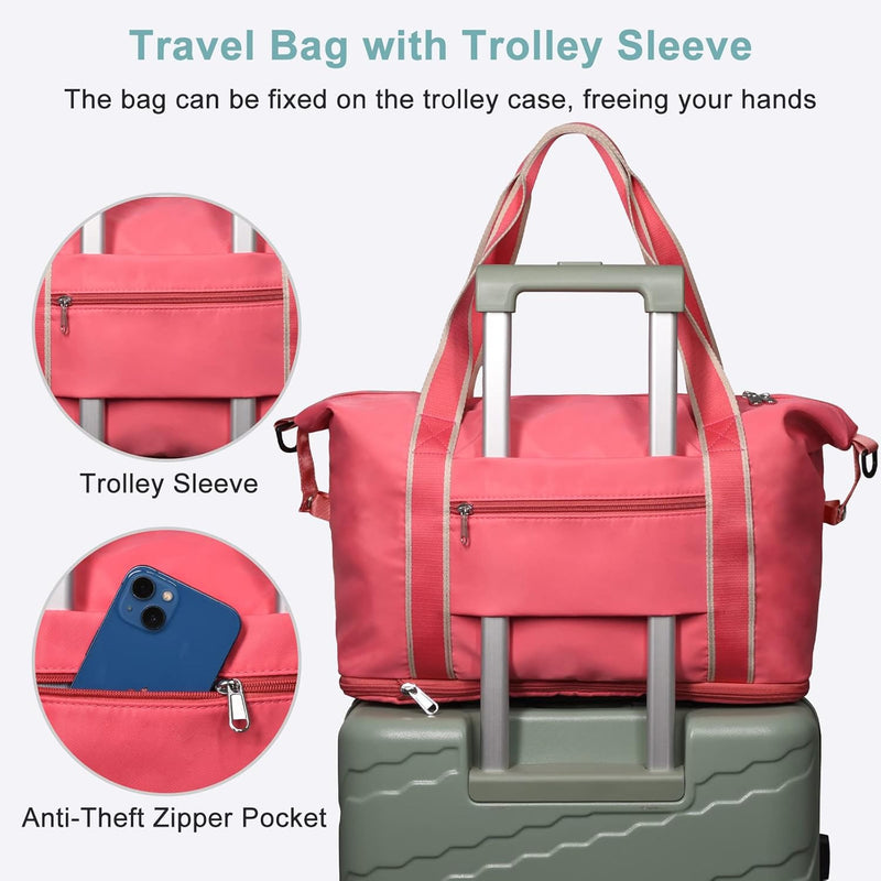 DMluna wasserdichter Reise-Seesack - Tragetasche, Sporttasche, Schultertasche - Wochenendtasche für