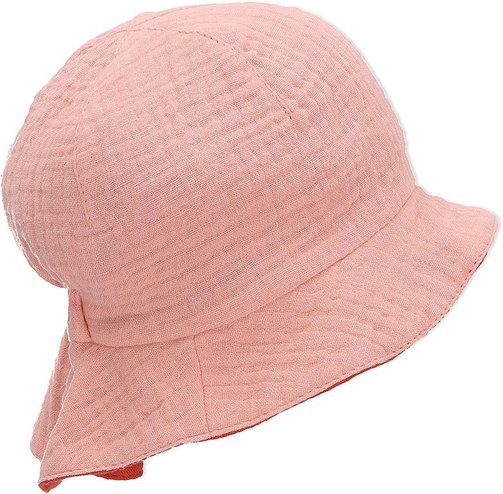 Sterntaler Mädchen Sonnenhut Zum Wenden Red Hut 45 zartrosa, 45 zartrosa