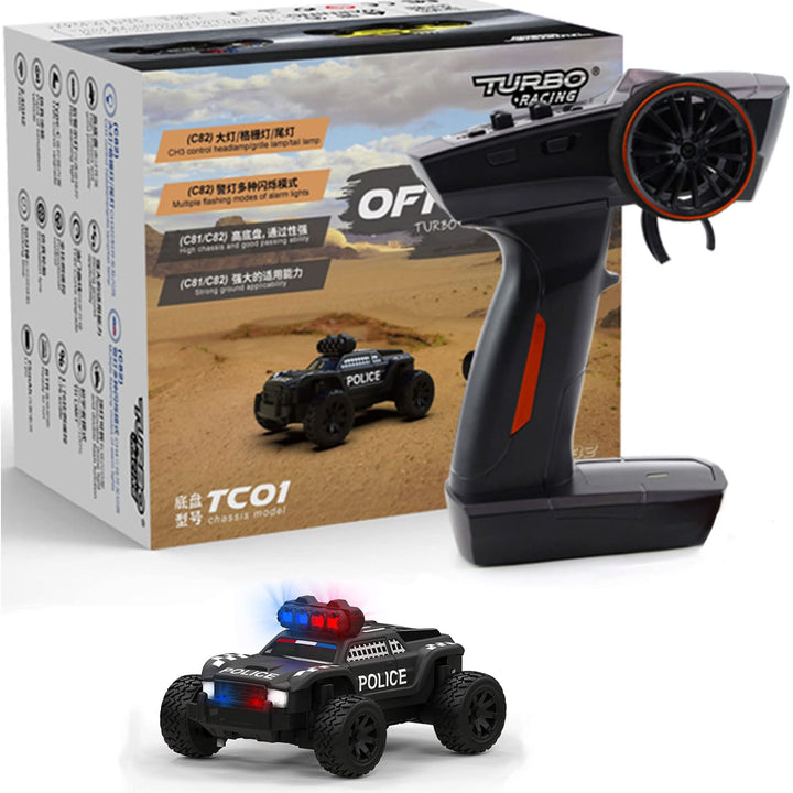 FLYCOLOR Turbo Racing 1:76 C82 RC Truck Auto Full Proportional RC Mini Sportwagen Fernbedienung für