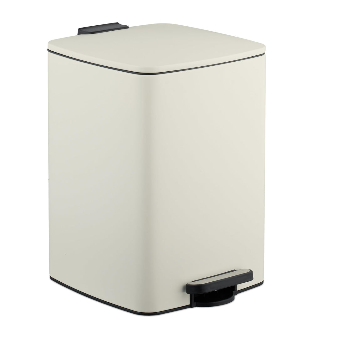 Relaxdays Mülleimer Küche, 20 Liter, entnehmbarer Inneneimer, Fusspedal, mit Müllbeutel, Tretmülleim