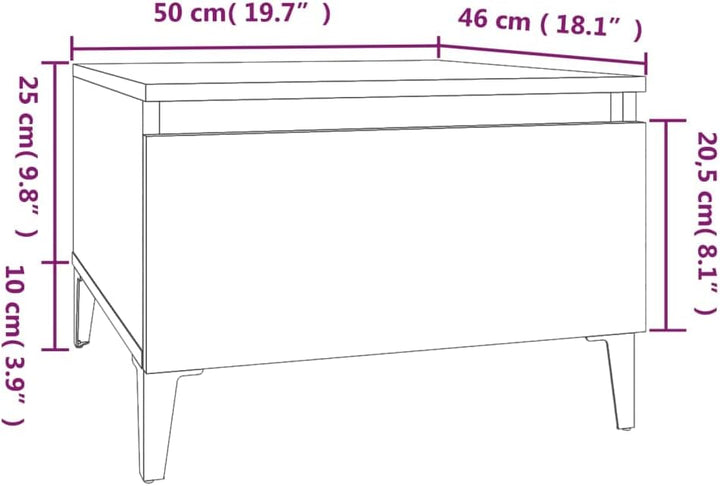 FIRBNUS Beistelltisch Grau Sonoma Beistelltisch Schmal Beistelltisch Holz Beistelltisch Bett Beistel