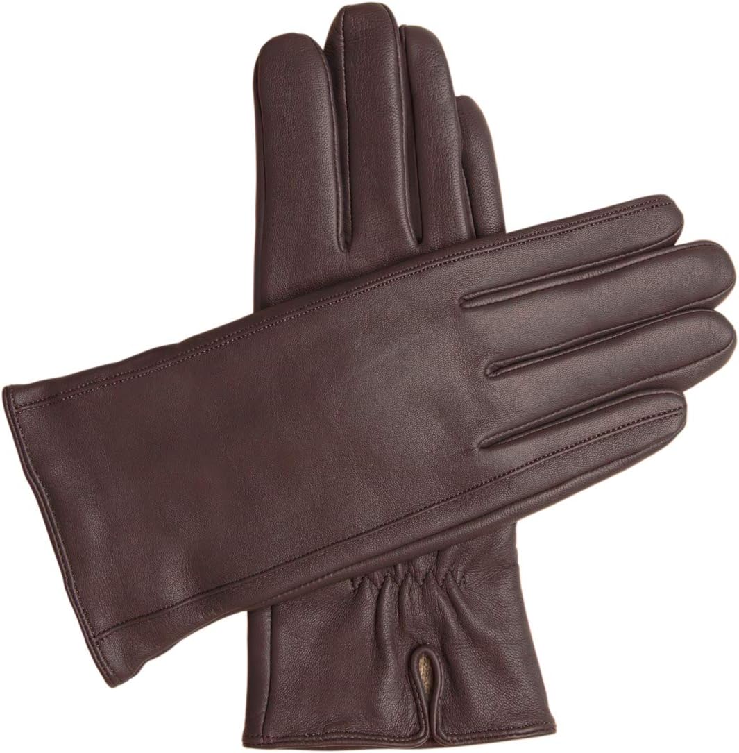Downholme – Klassische Lederhandschuhe mit Innenfutter aus Kaschmir – für Damen S Braun, S Braun