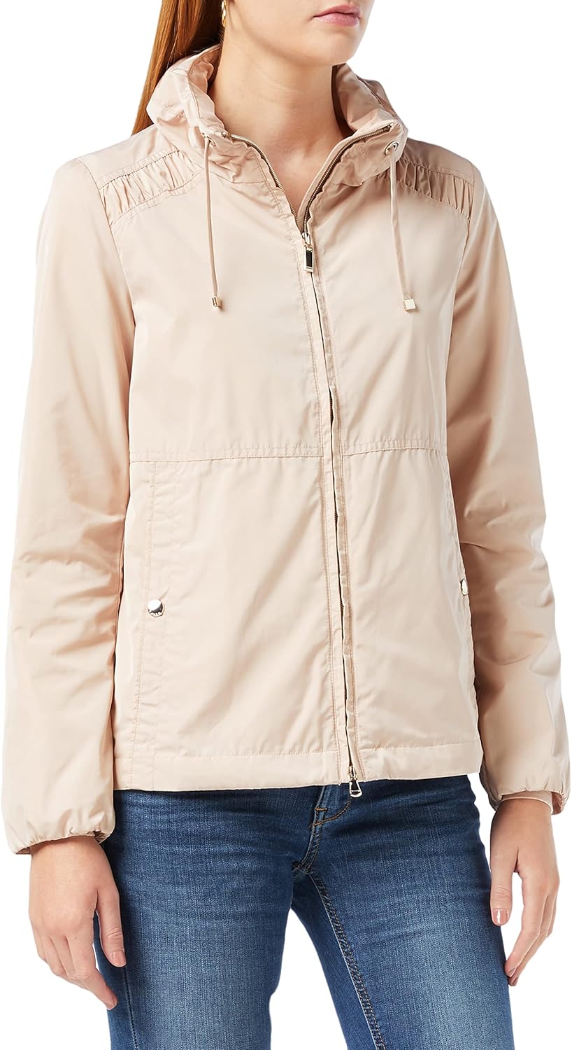 Geox Damen Woman Jacket Steppjacke Jacke, Grau (Sleet Grey F1446), 42